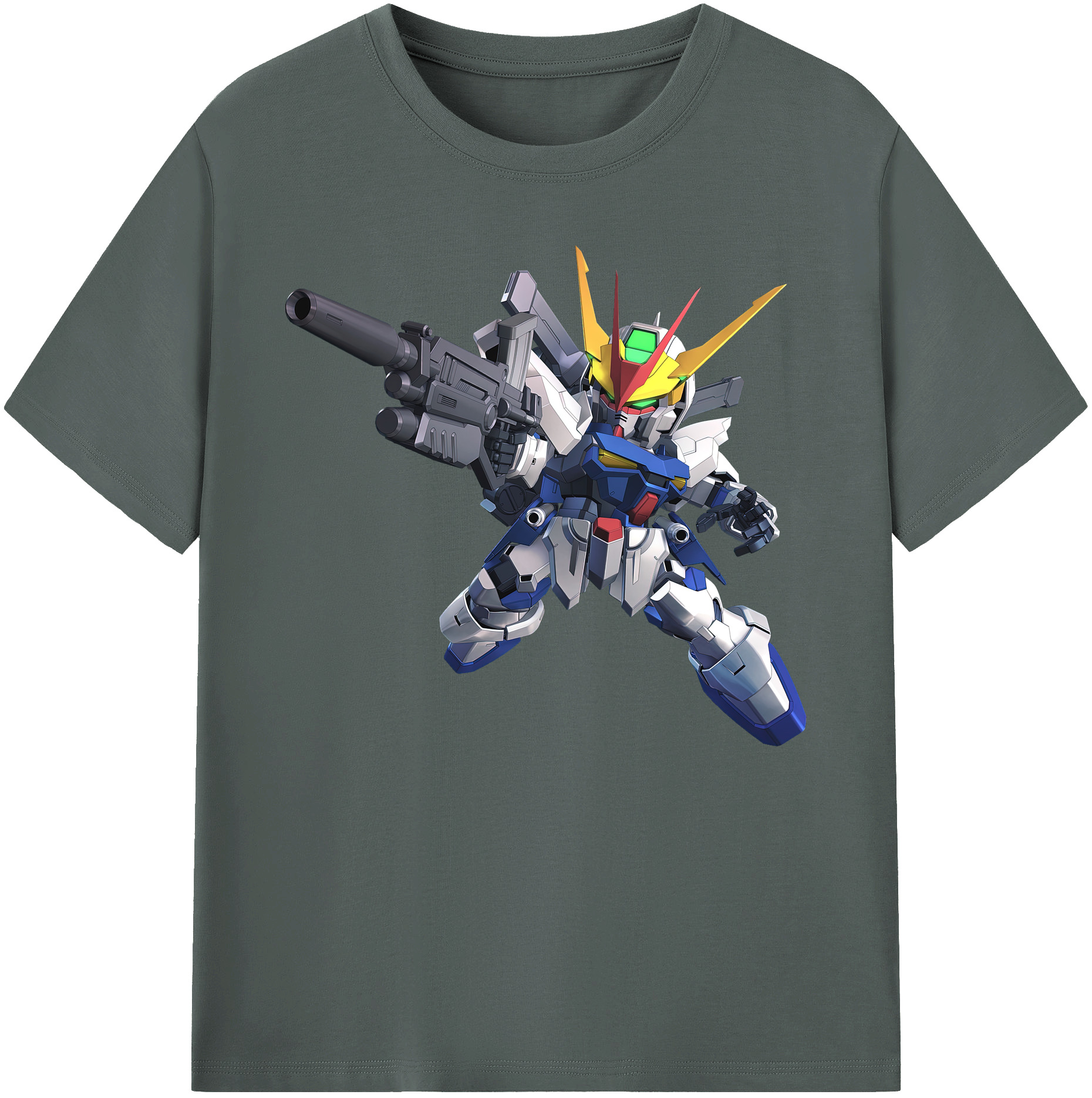 （画像用） 機動戦士ガンダム Mobile Suit Gundam 綿100％ メンズ半袖Tシャツ｜肌触りやわらか＆通気性